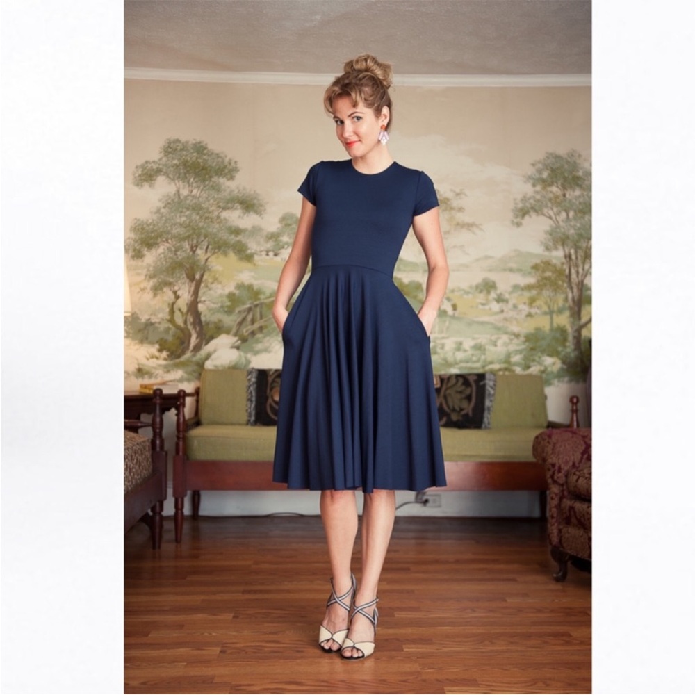 Nadia rare navy blue dress, medium